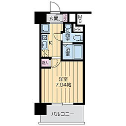 ドゥーエ江坂3 1Kの間取図画像