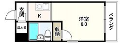 メゾン・ド・ソアレ 1Kの間取図画像