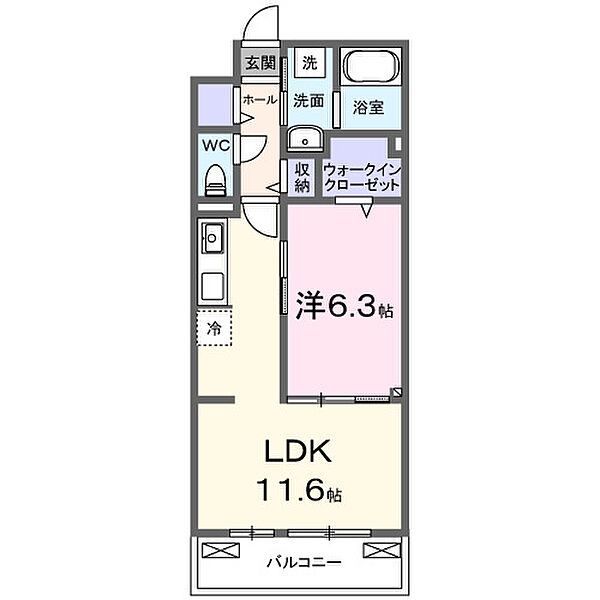 パルク大西 202｜兵庫県尼崎市大西町3丁目(賃貸アパート1LDK・2階・42.59㎡)の写真 その2