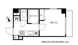 ヴェルト池袋ウェストフォート 1Kの間取図画像