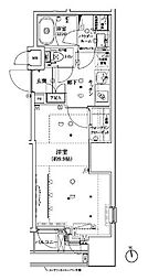 ヴァースクレイシア神田淡路町 1Kの間取図画像