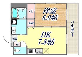 クリアーレ岡崎  ｜ 兵庫県神戸市北区谷上西町（賃貸マンション1DK・4階・35.20㎡） その2