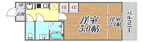 神戸元町Noah  ｜ 兵庫県神戸市中央区下山手通8丁目（賃貸マンション2K・5階・23.95㎡） その2