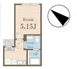 京王線 代田橋駅 徒歩8分の賃貸アパート 3階1Kの間取り