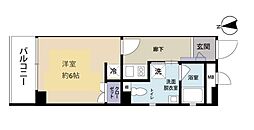 京急本線 平和島駅 徒歩7分の賃貸マンション 2階1Kの間取り