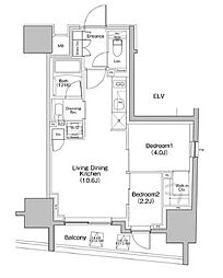間取図画像 2LDK