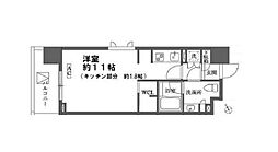 カスタリア大森 ワンルームの間取図画像