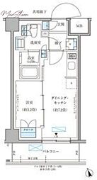 パークアクシス文京本郷 1DKの間取図画像