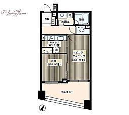 パトリス26 1LDKの間取図画像