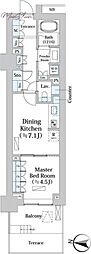 PARKHOMES文京小石川HillTerrace 1DKの間取図画像