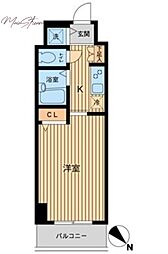 HF東神田レジデンス 1Kの間取図画像