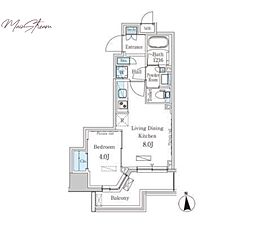 パークアクシス上野・稲荷町 1LDKの間取図画像