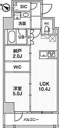 ステージグランデ日本橋人形町 1LDKの間取図画像