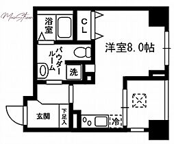 レジディア東日本橋 ワンルームの間取図画像