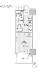 ヒューリックレジデンス新御茶ノ水 1Kの間取図画像