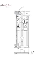 ヒューリック浅草橋江戸通 1Kの間取図画像