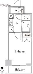 フォレシティ秋葉原 1Kの間取図画像