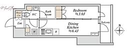 ブランシエスタ入谷グランデ 1DKの間取図画像