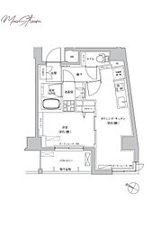 casaKEITO 1DKの間取図画像
