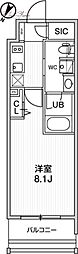 ステージグランデ日本橋人形町 1Kの間取図画像