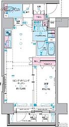 ジェノヴィア東神田グリーンヴェール 1LDKの間取図画像