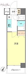 スカイコート神田 1Kの間取図画像