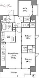 ACPResidence三ノ輪テラス 3LDKの間取図画像
