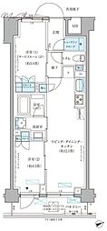 パークアクシス文京本郷 2LDKの間取図画像