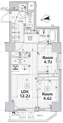 メイクス上野 2LDKの間取図画像