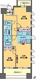 ParkCube日本橋水天宮 2LDKの間取図画像