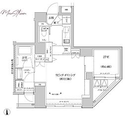 RELUXIA上野EAST 10階1LDKの間取り