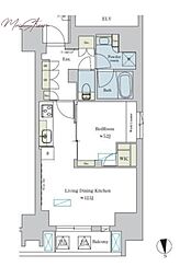 Ｂｒｉｌｌｉａ　ｉｓｔ　浅草 11階1LDKの間取り