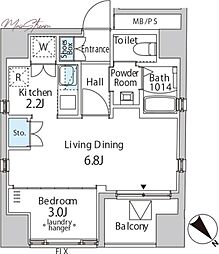 イル ジラソーレ 4階1DKの間取り