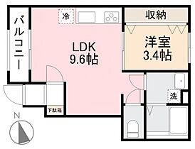 香川県高松市木太町3369-5（賃貸アパート1LDK・1階・31.62㎡） その2