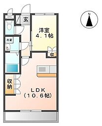 高松琴平電気鉄道琴平線 空港通り駅 徒歩8分の賃貸アパート 1階1LDKの間取り