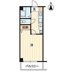 JR高徳線 栗林公園北口駅 徒歩5分の賃貸マンション 1階1Kの間取り
