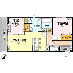 間取図画像 2LDK