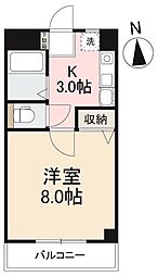 JR高徳線 栗林公園北口駅 徒歩4分の賃貸マンション 4階1Kの間取り