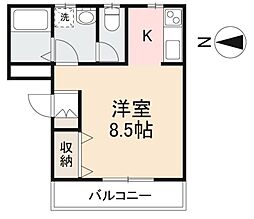 高松琴平電気鉄道琴平線 三条駅 徒歩17分の賃貸マンション 1階1Kの間取り