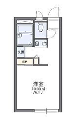 レオパレスミズタ 1Kの間取図画像
