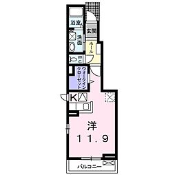 ベル・メゾン ワンルームの間取図画像
