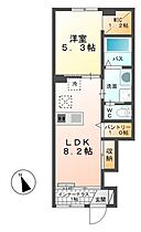 香川県高松市元山町594-1（賃貸アパート1LDK・1階・36.66㎡） その2