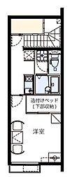 高松琴平電気鉄道琴平線 空港通り駅 徒歩30分の賃貸アパート 2階1Kの間取り