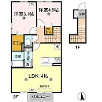 香川県高松市檀紙町618（賃貸アパート2LDK・2階・59.87㎡） その2