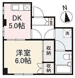 間取図画像 1DK