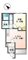 香川県高松市香西西町289-1（賃貸アパート1LDK・1階・40.82㎡） その2