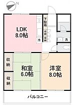 メゾンフジ 302 ｜ 香川県高松市牟礼町牟礼2390-1（賃貸マンション2LDK・3階・57.00㎡） その2