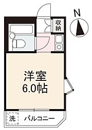 アルファ宮脇町 ワンルームの間取図画像