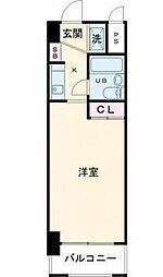 マリオン志度 1Kの間取図画像
