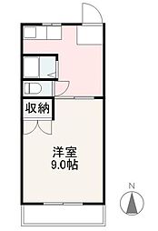 ホームズ1 1Kの間取図画像